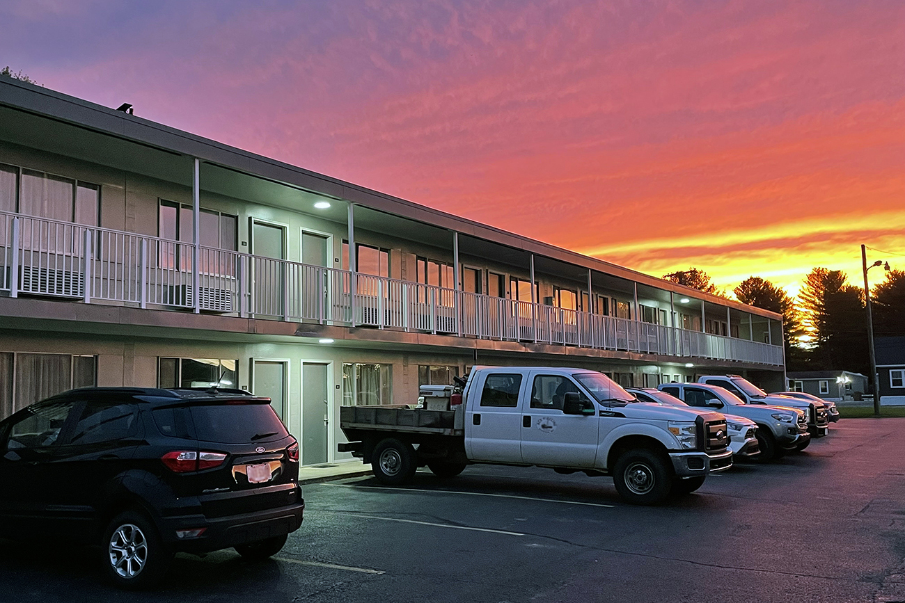 Sunset lot at Lake Logan Inn
